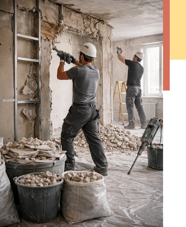 Демонтажные работы в Светлограде от 2743 руб. — услуги и цена под ключ | ОТДЕЛОЧНИК-Свт