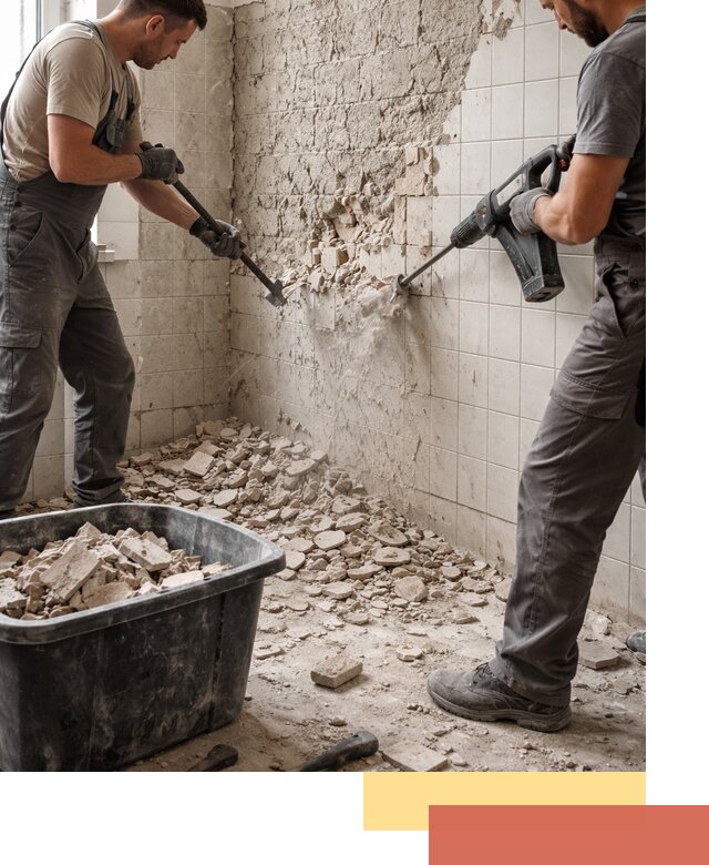 Демонтаж плитки со стен в Светлограде быстро и аккуратно