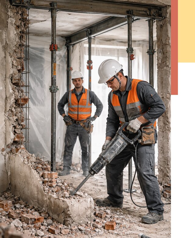 Снос несущих стен в Светлограде от 10412 руб. — демонтаж несущей стены под ключ | ОТДЕЛОЧНИК-Свт