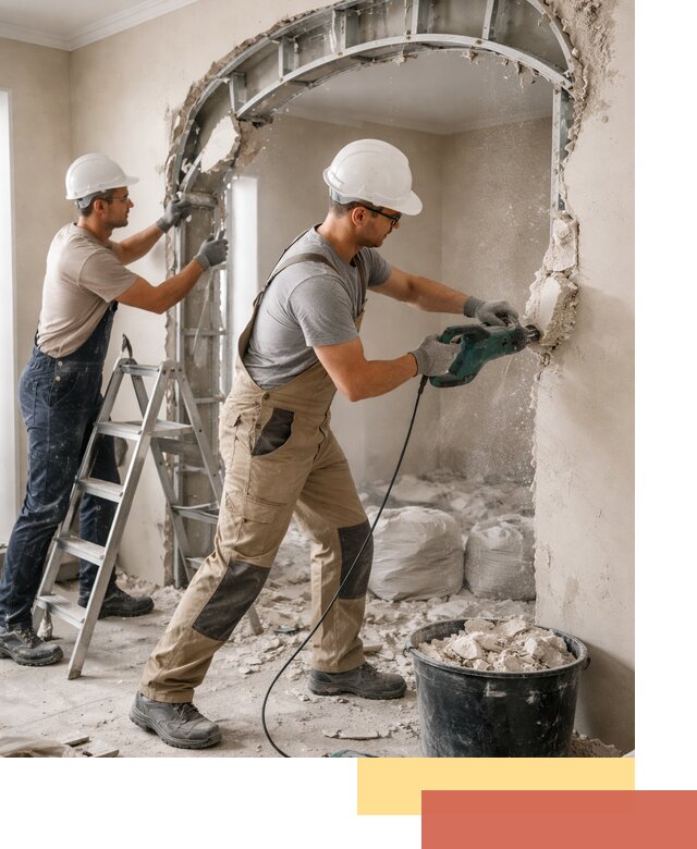 Демонтаж гипсокартонной арки в Светлограде быстро и аккуратно