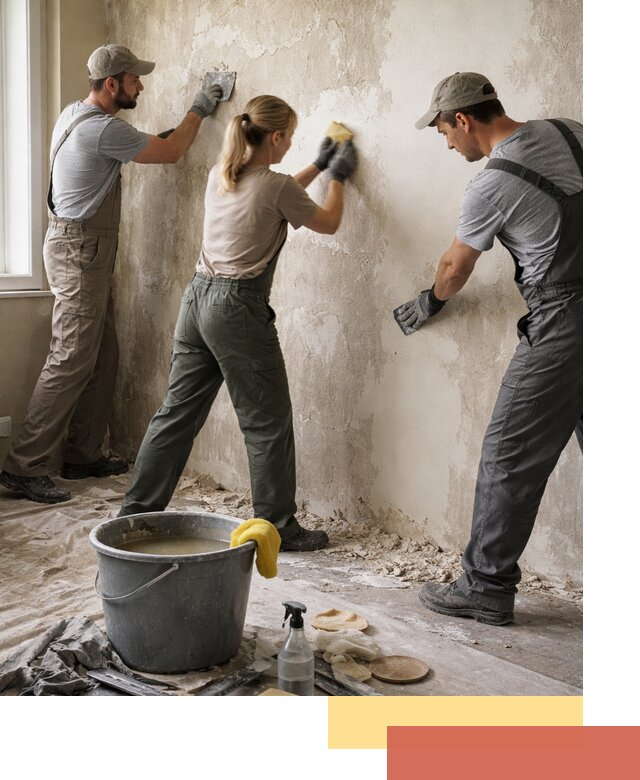 Очистка стен от клея и грунтовки в Светлограде качественно и быстро