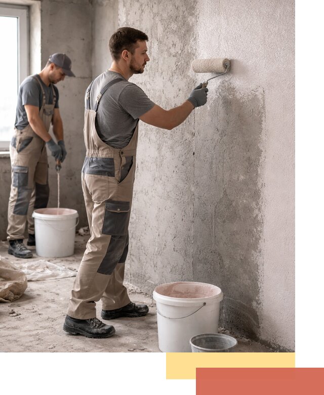 Нанесение бетоноконтакта на стены в Светлограде для последующей отделки