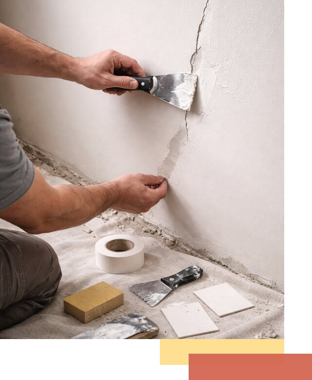 Заделка трещин и сколов в стенах и потолках в Светлограде