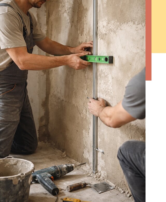 Установка штукатурных маяков в Светлограде от 7111 руб. — быстро и недорого | ОТДЕЛОЧНИК-Свт