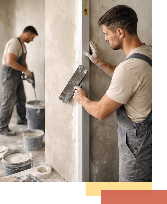 Выведение углов стен в Светлограде: монтаж и оштукатуривание