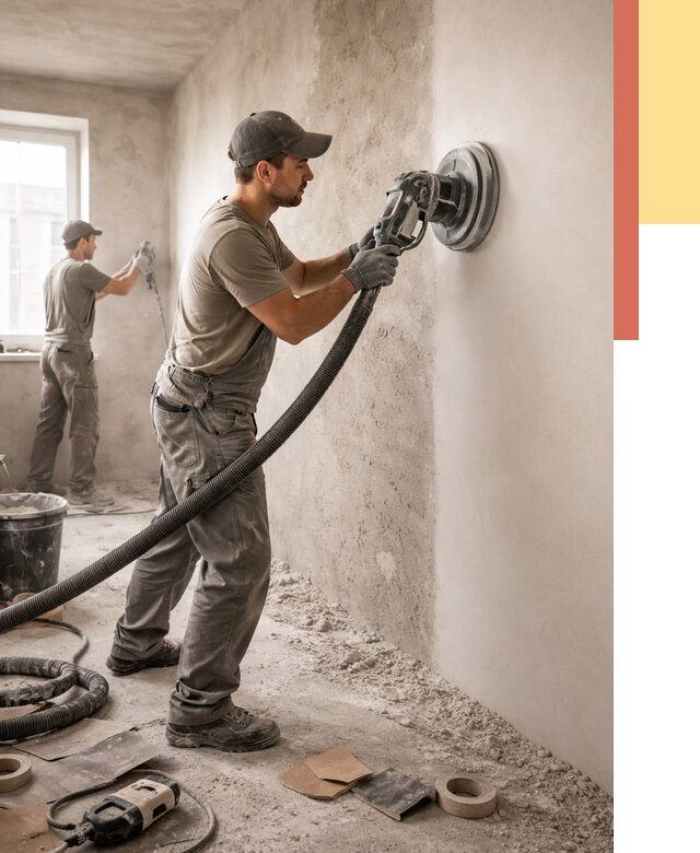 Шлифовка стен в Светлограде от 1219 руб/м2 — быстро и недорого | ОТДЕЛОЧНИК-Свт