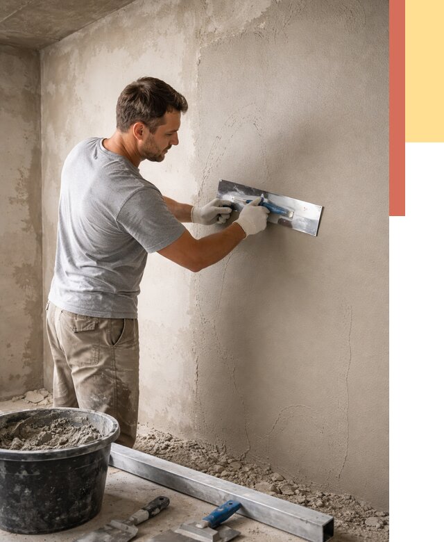 Штукатурка стен без маяков в Светлограде от 7314 руб/м2 — услуги и цена | ОТДЕЛОЧНИК-Свт