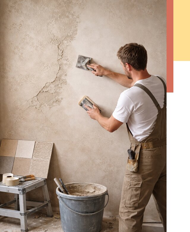 Ремонт декоративной штукатурки в Светлограде от 4571 руб. под ключ | ОТДЕЛОЧНИК-Свт