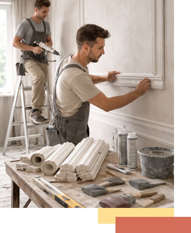 Монтаж лепнины на стены в Светлограде профессионально и качественно