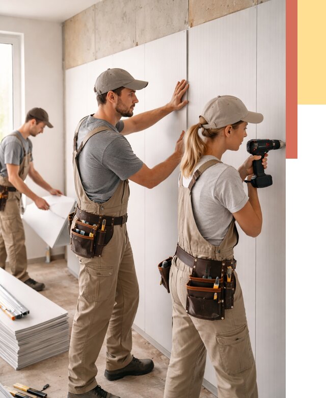 Монтаж ПВХ панелей на стены в Светлограде от 457 руб/м2 — быстро и недорого | ОТДЕЛОЧНИК-Свт