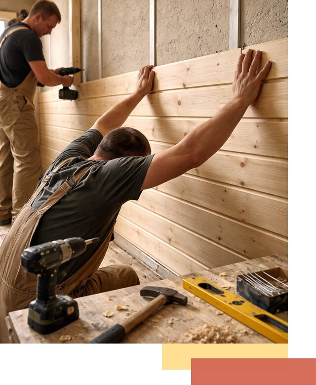 Монтаж деревянной вагонки на стены в Светлограде быстро и качественно