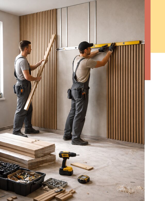 Монтаж реечных панелей на стены в Светлограде от 1219 руб. — быстро и недорого | ОТДЕЛОЧНИК-Свт