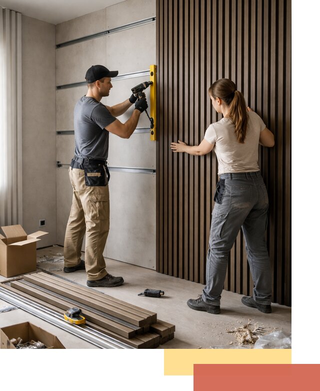 Монтаж реечных панелей на стены в Светлограде