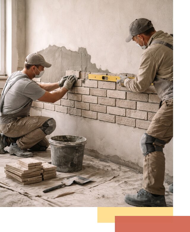 Монтаж декоративного кирпича профессионально в Светлограде