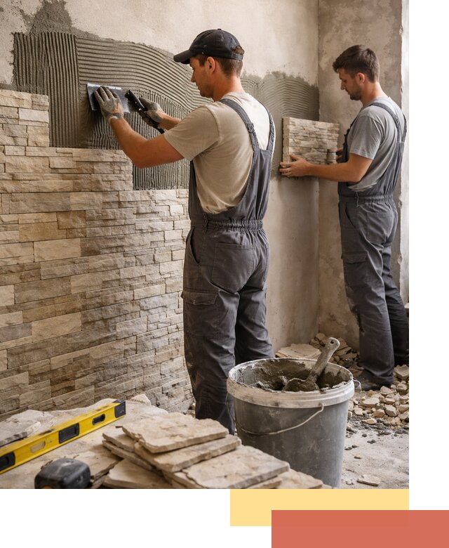 Монтаж искусственного камня в Светлограде — облицовка стен и фасадов