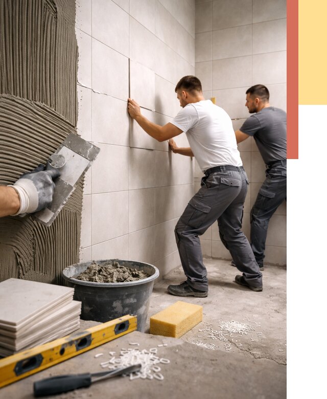 Укладка плитки на стены в Светлограде от 863 руб. — качественно и недорого | ОТДЕЛОЧНИК-Свт