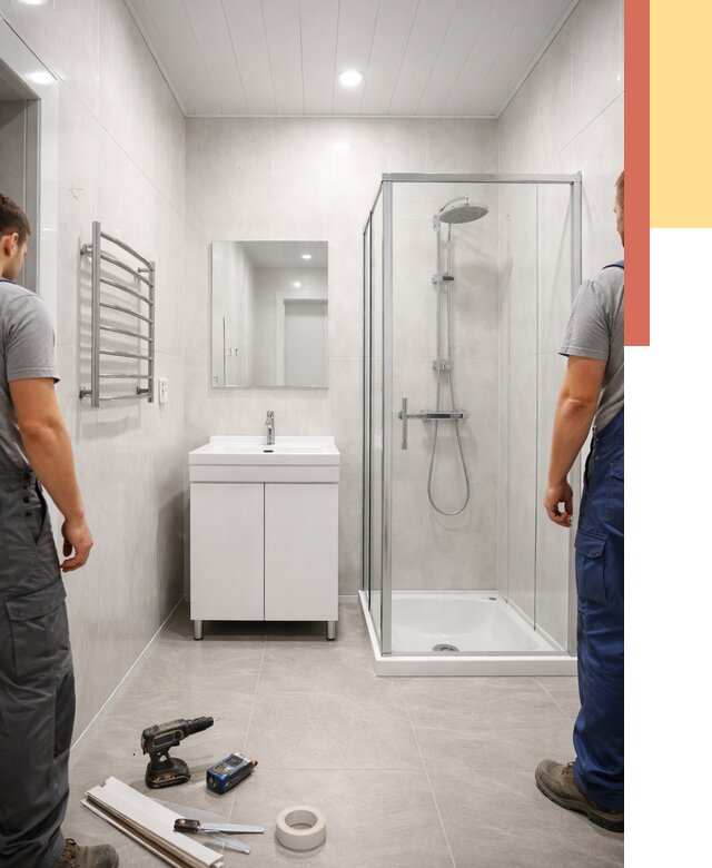 Отделка ванной комнаты панелями ПВХ в Светлограде от 4571 руб. за м2 | ОТДЕЛОЧНИК-Свт