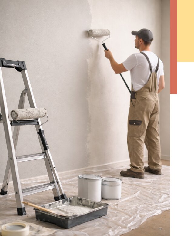 Покраска стен латексной краской в Светлограде от 4571 руб. за м2 | ОТДЕЛОЧНИК-Свт