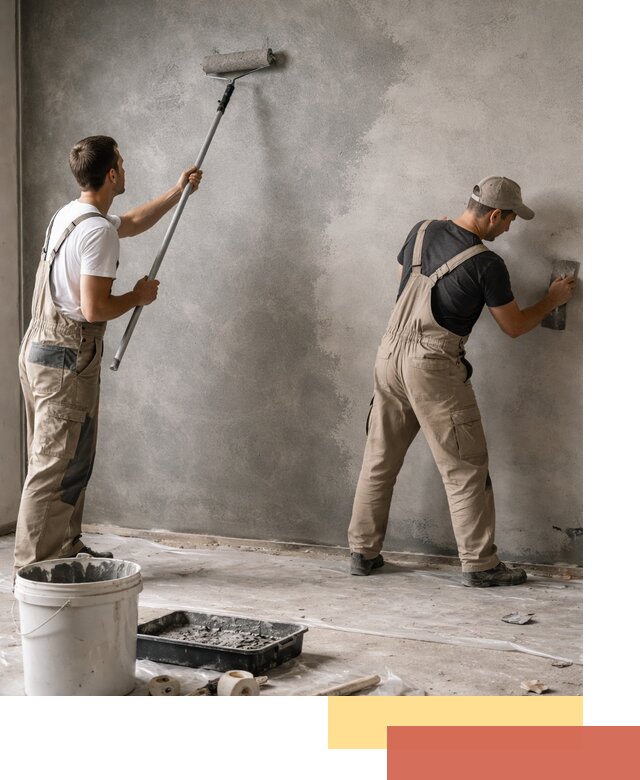 Покраска стен под бетон в Светлограде профессионально и недорого