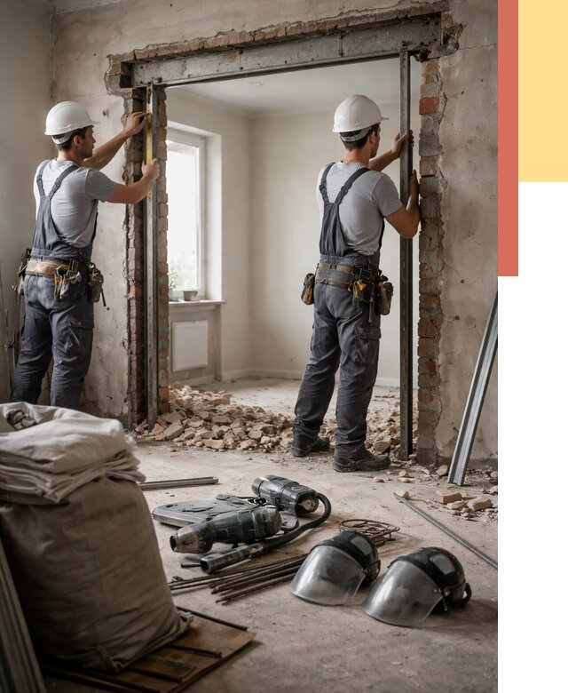 Расширение дверного проема в Светлограде от 12698 руб. под ключ | ОТДЕЛОЧНИК-Свт