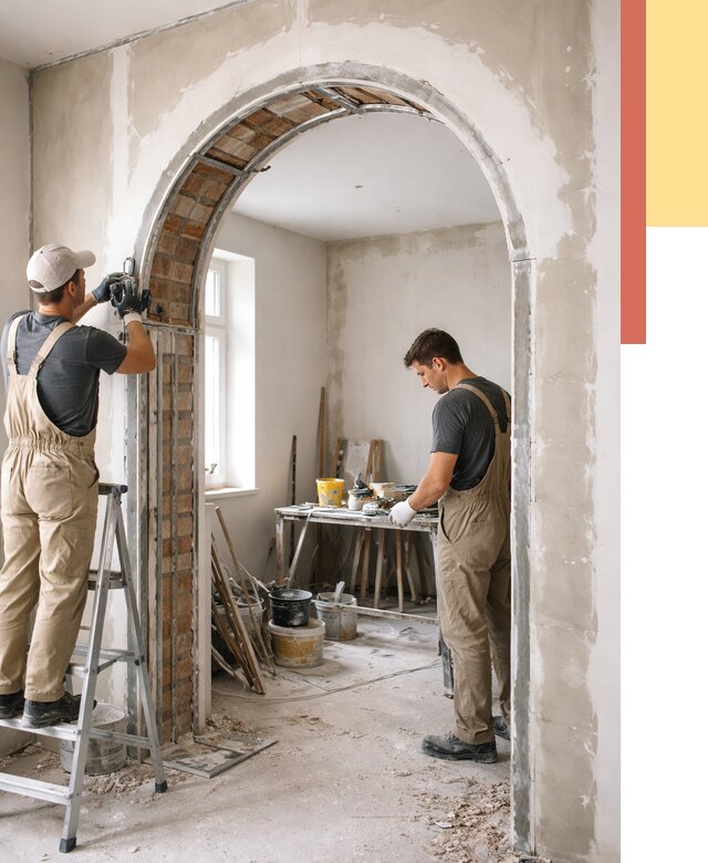 Устройство арочного проема в Светлограде от 9650 руб. под ключ — быстро и недорого | ОТДЕЛОЧНИК-Свт