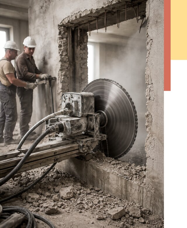 Алмазная резка проемов в Светлограде от 4571 руб. быстро и недорого | ОТДЕЛОЧНИК-Свт