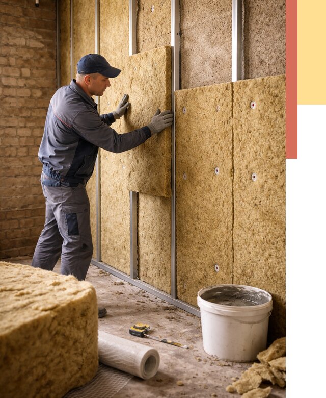 Утепление стен минватой в Светлограде от 1371 руб./м2 — недорого и быстро | ОТДЕЛОЧНИК-Свт