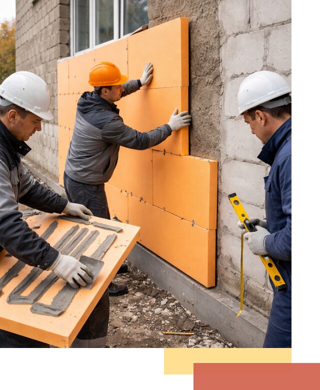 Утепление фасада пеноплексом под ключ в Светлограде