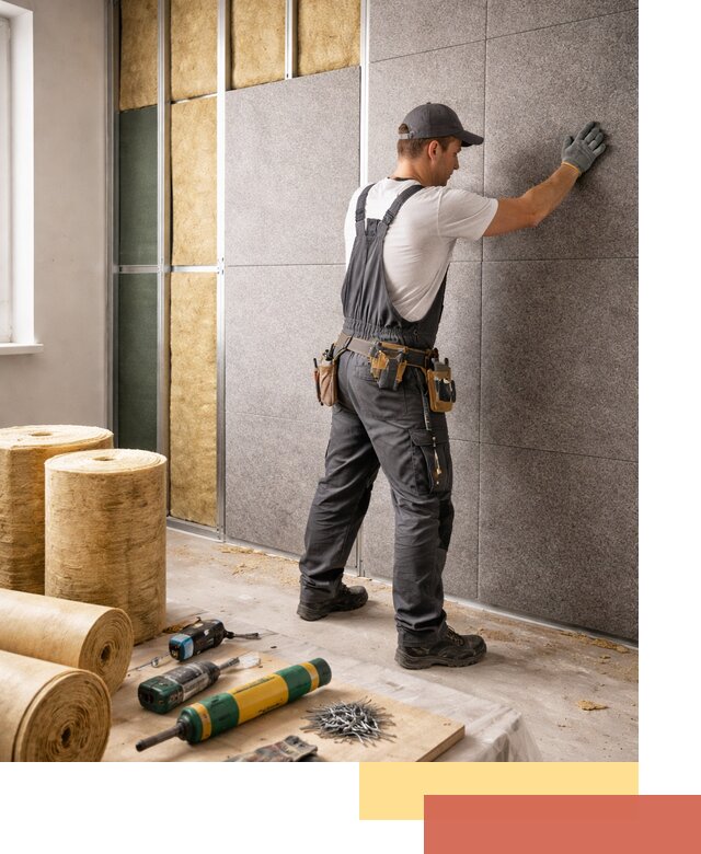 Профессиональная шумоизоляция стен в Светлограде для квартиры и офиса