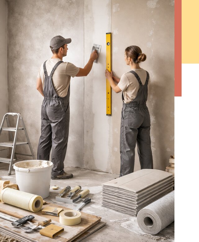 Отделка стен в Светлограде от 1524 руб/м² — недорого, быстро, под ключ | ОТДЕЛОЧНИК-Свт