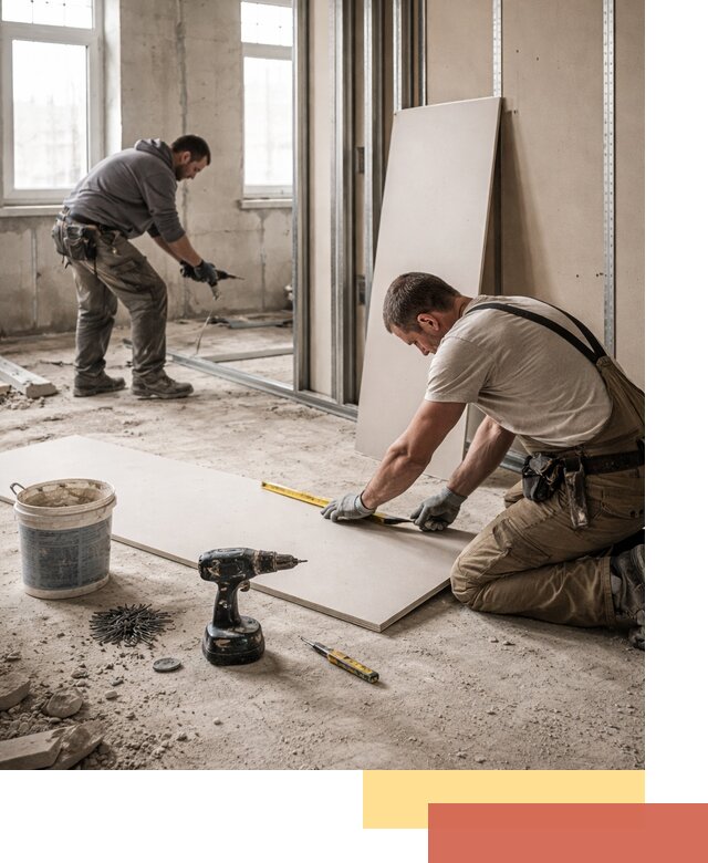 Кладка перегородок из ПГП под ключ в Светлограде