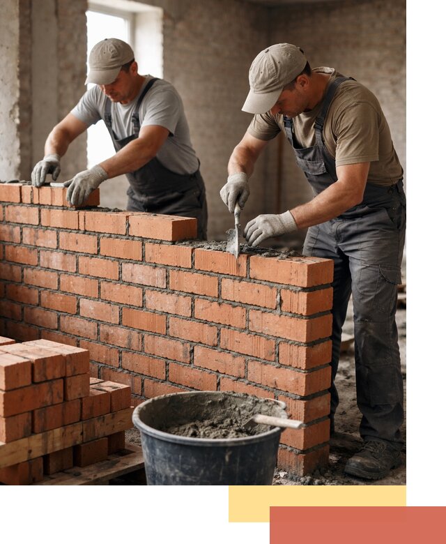 Кладка кирпичных перегородок под ключ в Светлограде