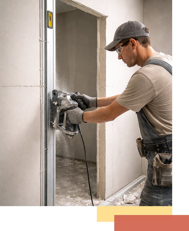 Устройство дверного проема в перегородке в Светлограде