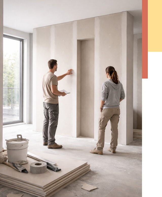 Зонирующая перегородка из гипсокартона в Светлограде от 2844 руб. под ключ | ОТДЕЛОЧНИК-Свт