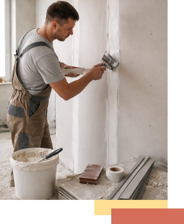 Шпаклевка перегородок из гипсокартона в Светлограде качественно и быстро