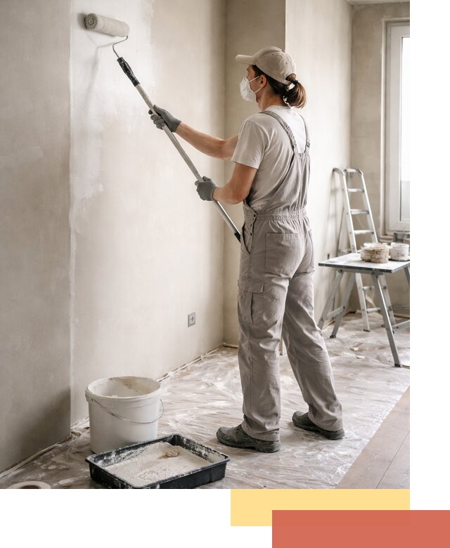 Покраска перегородок из гипсокартона в Светлограде качественно и недорого