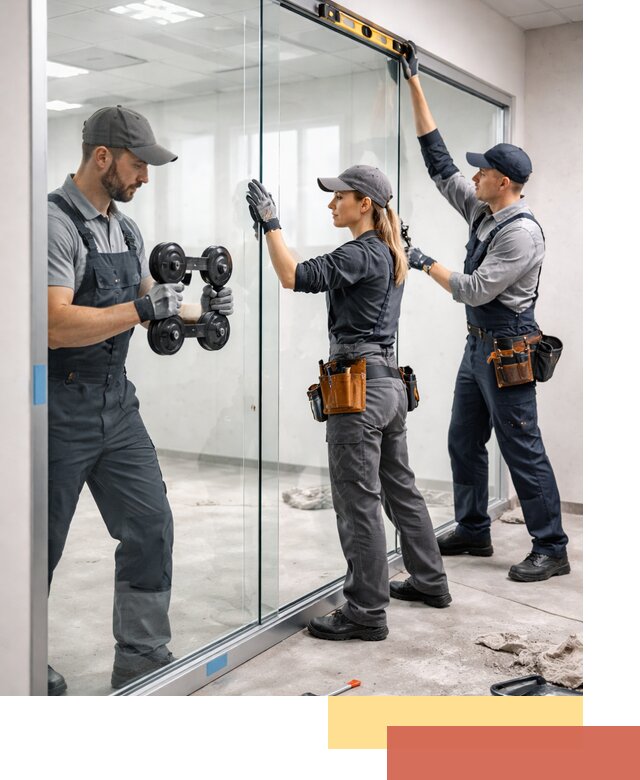 Профессиональный монтаж стеклянных перегородок в Светлограде