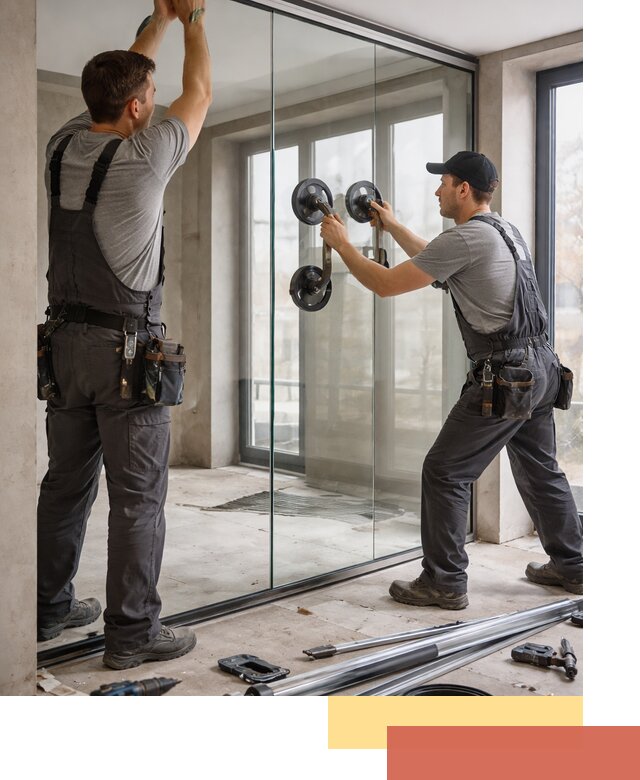 Цельностеклянные перегородки под ключ в Светлограде