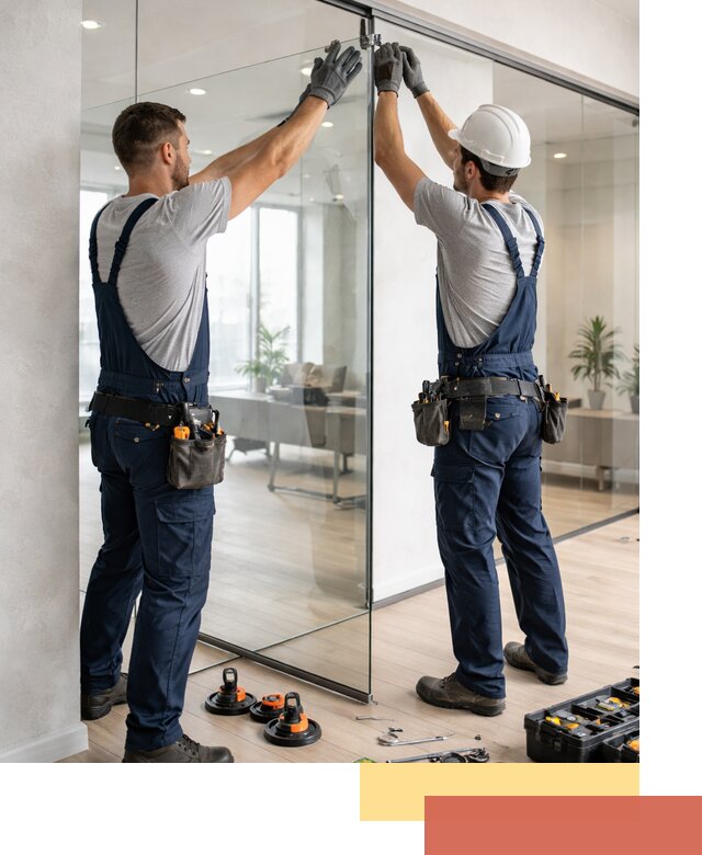 Безрамные стеклянные перегородки под ключ в Светлограде