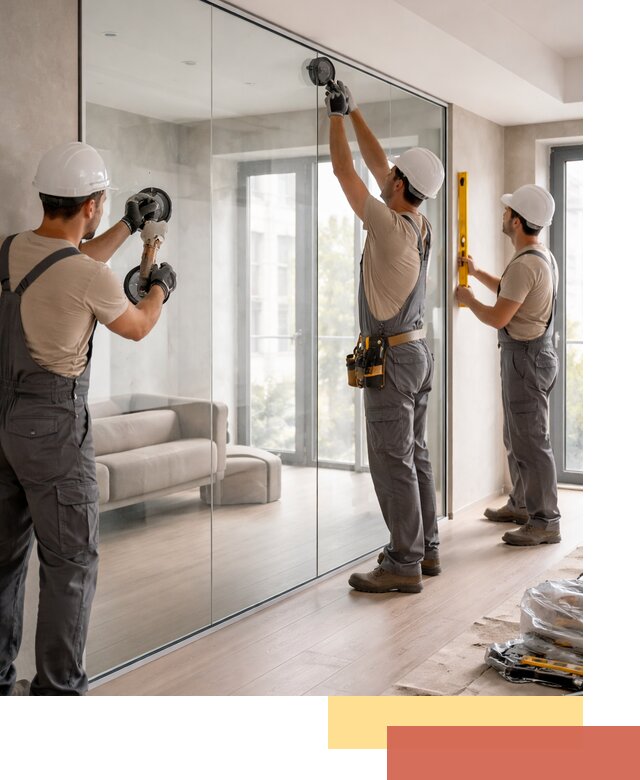 Перегородки из закаленного стекла в Светлограде для офисов и квартир