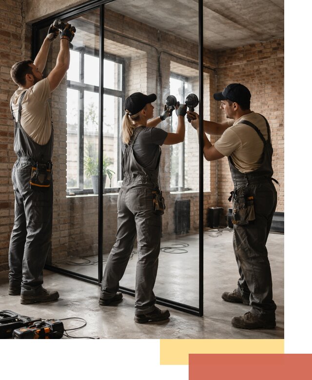 Стеклянные перегородки лофт — изготовление и монтаж в Светлограде