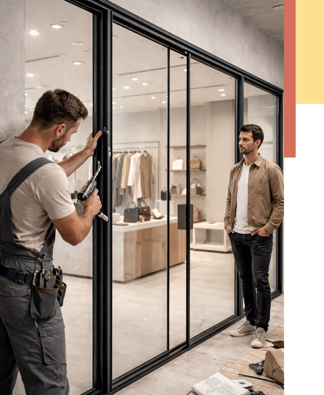 Стеклянные перегородки для магазинов в Светлограде от 8330 руб. под ключ | ОТДЕЛОЧНИК-Свт