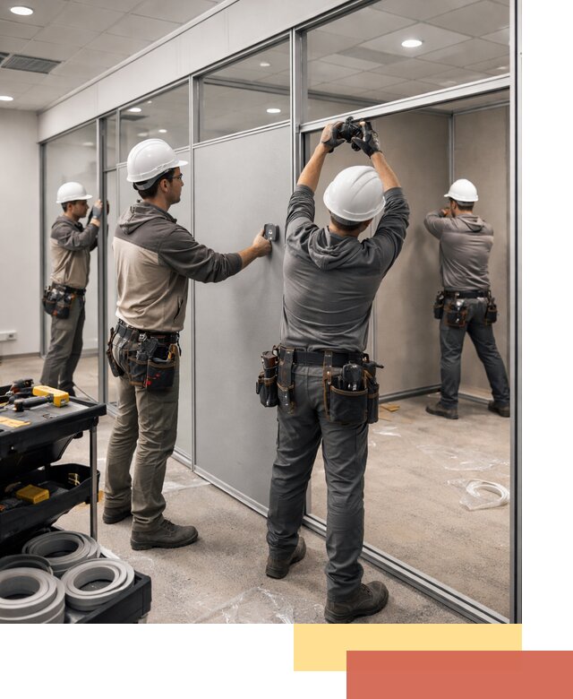 Мобильные офисные перегородки под ключ в Светлограде