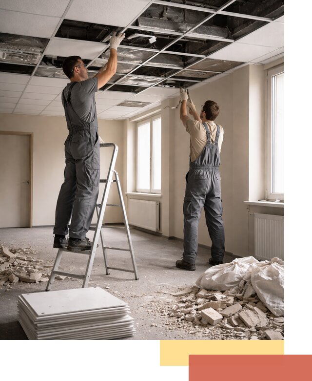 Демонтаж потолков Армстронг профессионально в Светлограде