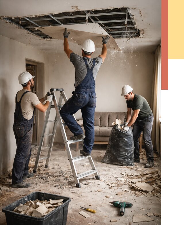 Демонтаж гипсокартонного потолка в Светлограде от 427 руб. за м2 — ОТДЕЛОЧНИК-Свт