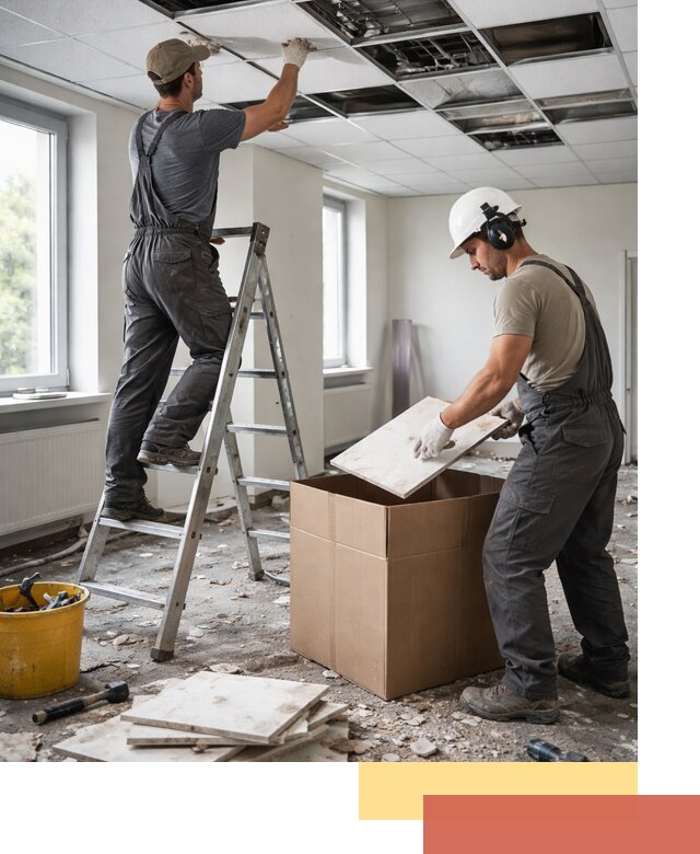 Демонтаж потолочной плитки в Светлограде быстро и аккуратно