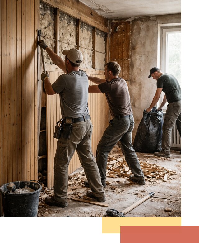 Демонтаж вагонки и вывоз материалов в Светлограде