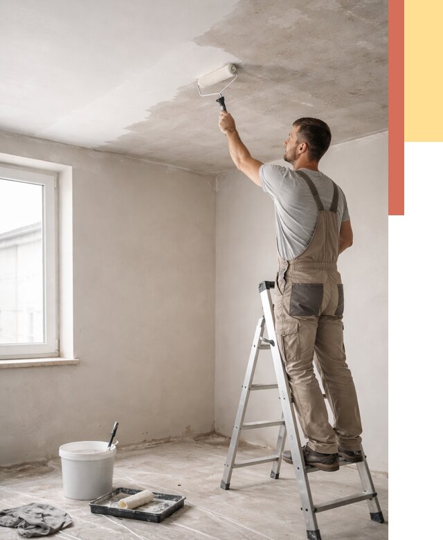 Грунтовка потолка в Светлограде от 2540 руб. — быстро и недорого | ОТДЕЛОЧНИК-Свт