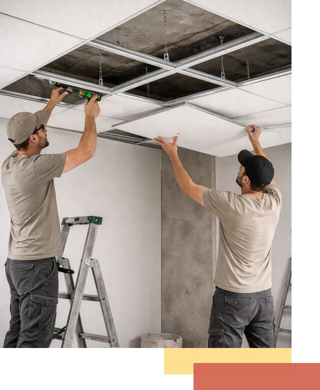 Монтаж потолка Армстронг под ключ в Светлограде