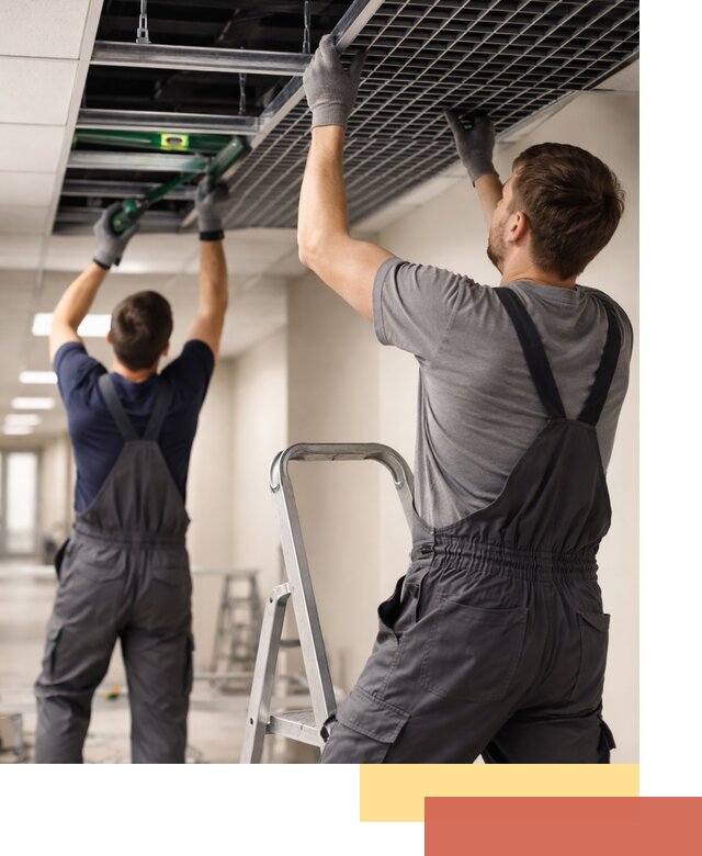 Монтаж потолка Грильято в Светлограде: установка под ключ качественно